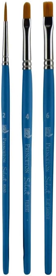 Princeton Select Artiste Brush Set No. 4, Synthetic, 3 Piece, 1 Count