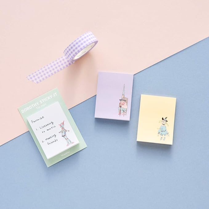 Monolike Dorothy Sticky-it - 5p Set Self-Adhesive Memo Pad 50 Sheets