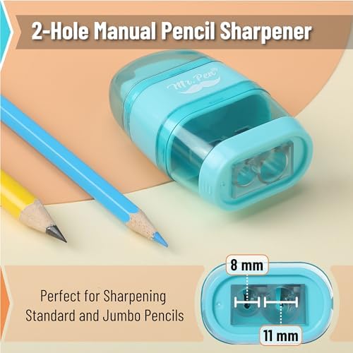 Mr. Pen- Pencil Sharpener & Eraser, 4 Pack