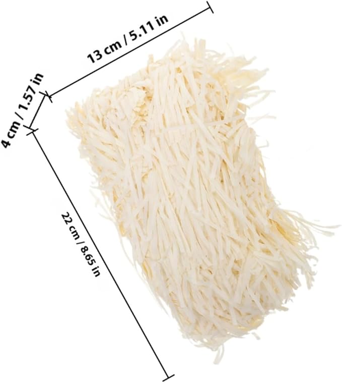 COHEALI Filler Paper Shred Packaging Filler 200g (2 Packs) Natural Raffia Paper for Boxes Wrapping and Basket Stuffing
