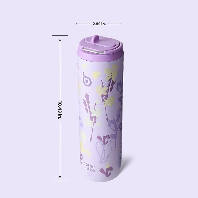 BOTTLE BOTTLE Insulated Water Bottle 24oz with Straw Lid and Handle Sports | for Travel Gym school,Stainless Steel Water Bottles,Double-Wall,Vacuum Metal,Leak Proof,BPA-Free