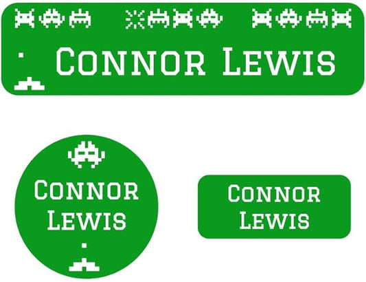 Name Bubbles - Kids Custom Name Labels for Daycare, School, Camp (102 Labels) - Personalized Waterproof Name Stickers for Clothes Tags, Lunch Boxes, Water Bottles, & School Supplies (Arcade)