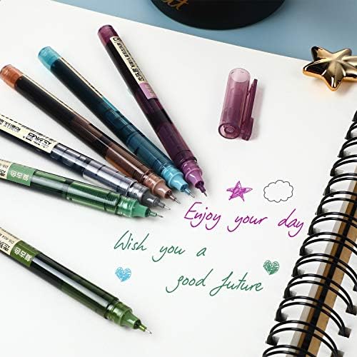Frienda 12 Pcs Rolling Ball Pen 0.5 mm Japanese Pen,None