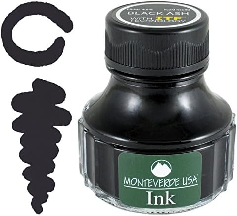 Monteverde USA Ink with ITF Technology, 90 ml Black Ash (G308BK)