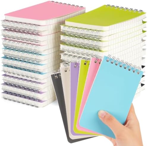42 Packs Small Notebooks Bulk, 6 Assorted Colors
