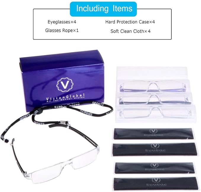 LifeArt 2/4 Pairs Reading Glasses, Blue Light Blocking Glasses, Computer Glasses for Men and Women, Rectangle Eyewear Frame