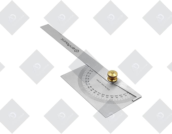 Finder 0-180 Degrees,10 cm Woodworking Ruler, Angle Measure Tool, Angle Finder Ruler, Craftsman Angle Measure Tool ((Square Head Protractor))