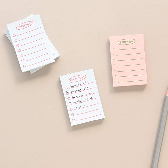 Monolike Sketch Planning Sticky-it - 5p Set Self-Adhesive Memo Pad 50 Sheets