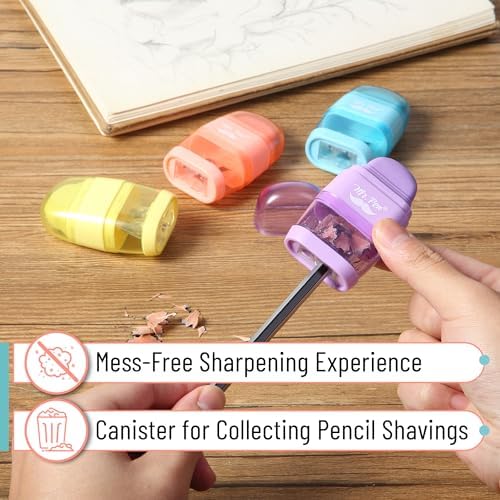 Mr. Pen- Pencil Sharpener & Eraser, 4 Pack