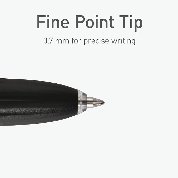 Pentonic G-RT Retractable Gel Pens, 10 Count, Blue Ink, 0.7 mm Fine Point, Smooth Writing For Journaling, Note Taking, Office & School (1002361)