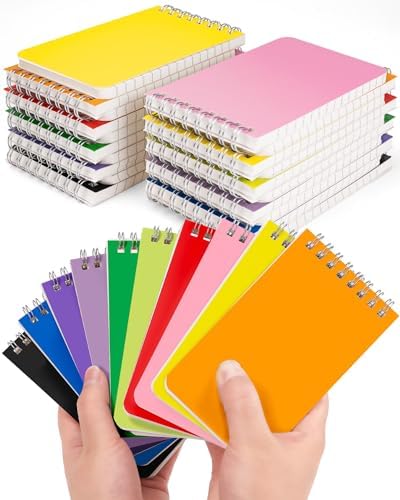 Dynta Mini Spiral Notebooks Bulk 3x5 Inch Memo Pads,Small Notepad Top Bound