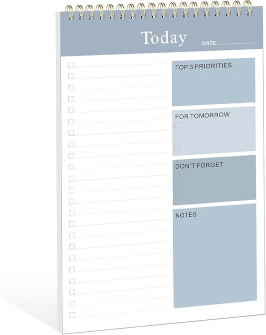 Weekly To Do List Notepad, Undated Planner with 52 Sheets (6.5''x8.9''), Desk Weekly Planner for Women & Man, Home School & Work