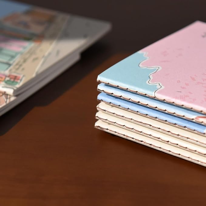 Monolike Stitch Mini Line Note Seoul-Street 4p SET