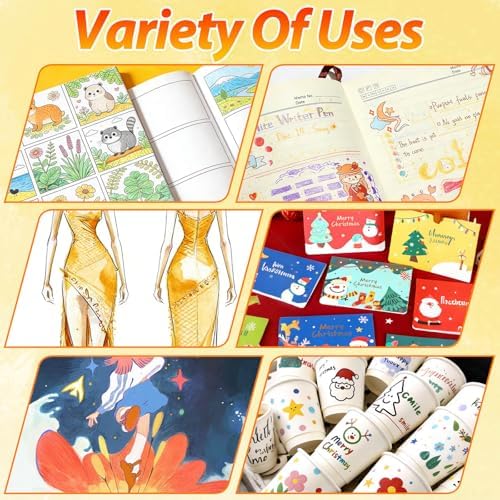 Coloring Markers, Dual Fine Tip And Brush Tip Markers Pens for Adult Coloring Book, 36 Colors Dual Marker Water-Based, Art Drawing Supplies Marker s Kit for Calligraphy, Illustrations, DIY Crafts