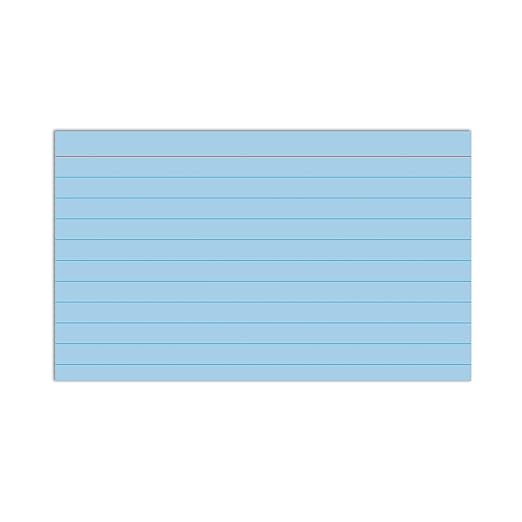 C-Line 3” x 5” Index Cards, Assorted Colors, Ruled, 100/PK (48810)
