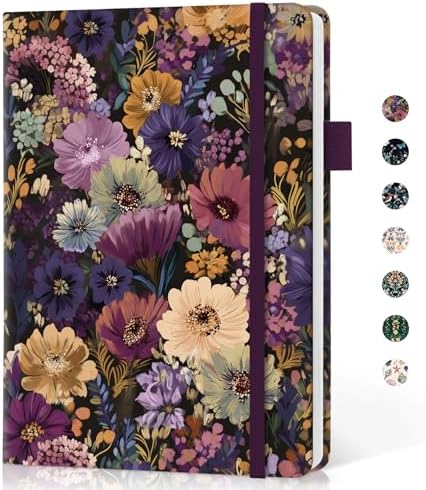 Taja Pretty Journal for Women, 5.7" x 8.3" Lined Notebook for Journaling
