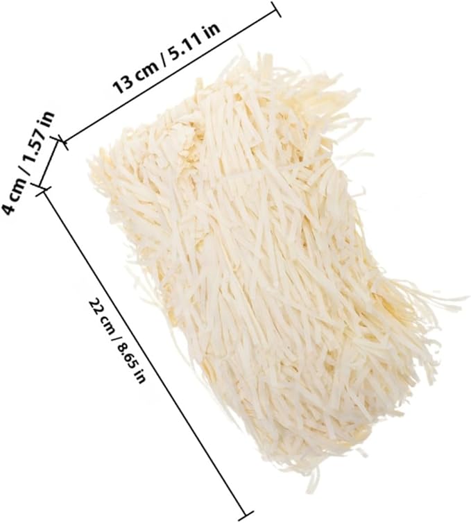 MAGICLULU Shredded Paper Filler for Boxes, 200g (2 Packs) Natural Raffia Grass Packing Paper Shreds, Basket Stuffing for Party Favor Wrapping and Packaging