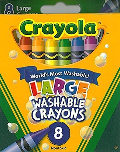 17 Pack CRAYOLA WASHABLE CRAYONS LARGE 8CT