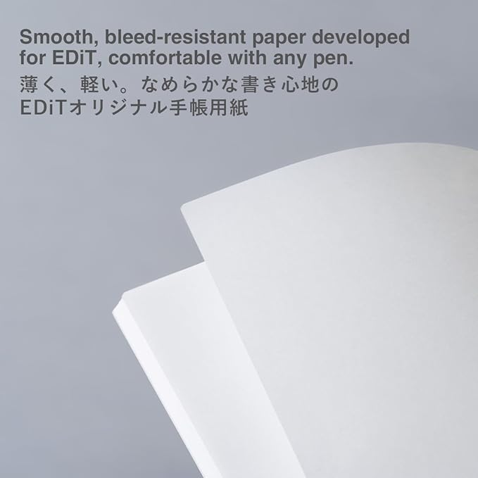 MARK'STYLE EDiT Designed for Clear Thinking, Thin, Lightweight, and Smooth to Write On” — 160-Page Notebook (A5 (Blank))