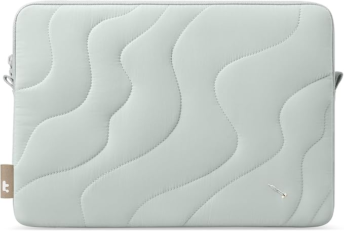 tomtoc 360 Protective Puffy Laptop Sleeve for 15-inch MacBook Air M5/A3448 (2026), M4/A3241 2025, M3/A3114, M2/A2941, 15" Surface Laptop 7th(Copilot+ PC)/6/5/4/3, Quilted Puffer Soft Computer Case Bag