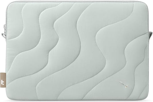 tomtoc 360 Protective Puffy Laptop Sleeve for 15-inch MacBook Air M5/A3448 (2026), M4/A3241 2025, M3/A3114, M2/A2941, 15" Surface Laptop 7th(Copilot+ PC)/6/5/4/3, Quilted Puffer Soft Computer Case Bag
