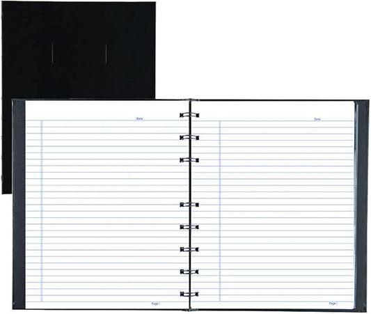 Blueline Notepro Composition Notebook, Black, 9.25 x 7.25 inches, 192 Ruled Pages (A9C.81) - (Pack of 5)
