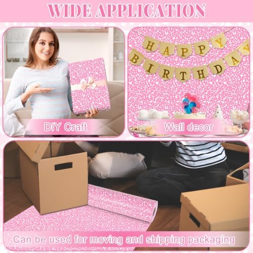 Pink Composition Bulletin Board Roll Non-Woven Fabric Poster 15.7" x12ft