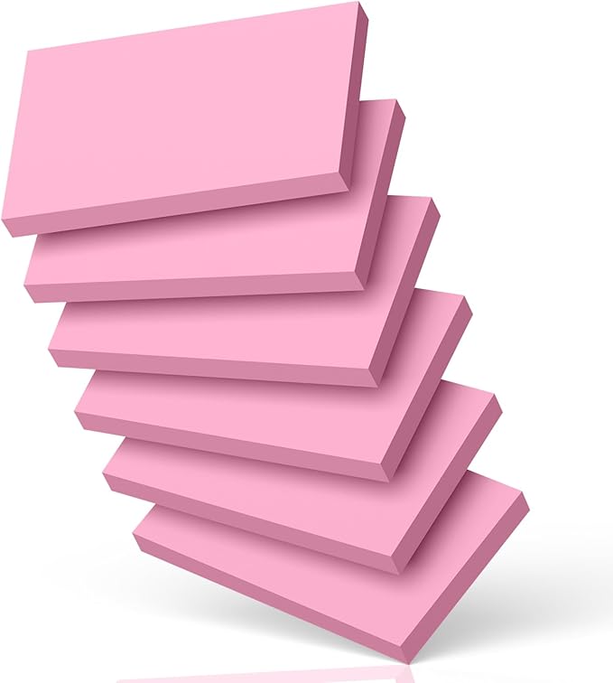 300 Count Blank Index Cards 3x5 Inch Pink Flash Cards Colored Cardstock, Unruled Note Cards Study Card Portable Learning Flashcards Ideal for Note Taking, Art Sketching, Office & School Supplies