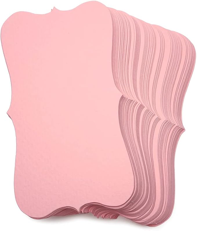 PPAPPAPPIYO Color Index Cards 3.5 x 2, 180gsm Thick Cardstock, Blank Colored Flash Cards for Study, Notes, Business Cards & Labels, Small Notecards 100 Pack (PINK)
