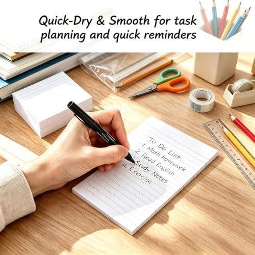400 Sticky Notes White,100 x 150 mm Giant Wall Post Strips for Office Home
