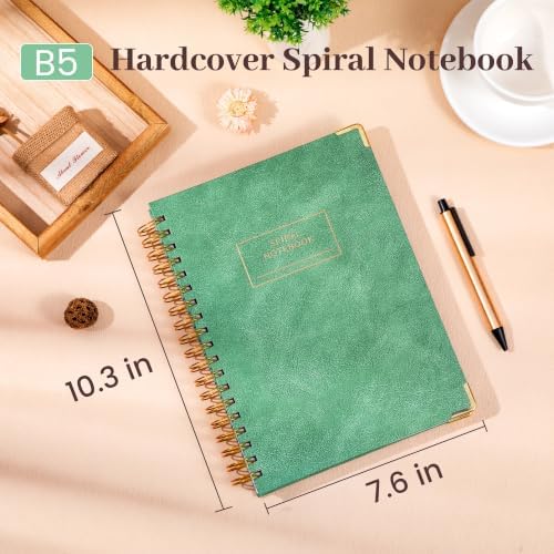 Yoment Hardcover Spiral Notebooks for Work 240 Pages Notebook with Dividers