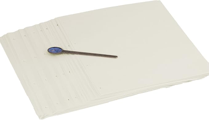 A4 Refill Paper 4 Hole Punched Filler Paper Refills for A4 Loose Leaf Notebook Travel Journal Personal Diary Planner Binder Scrapbook, 80 Sheet, 160 Page, Blank Paper, 8.3 Inches x 11.5 Inches
