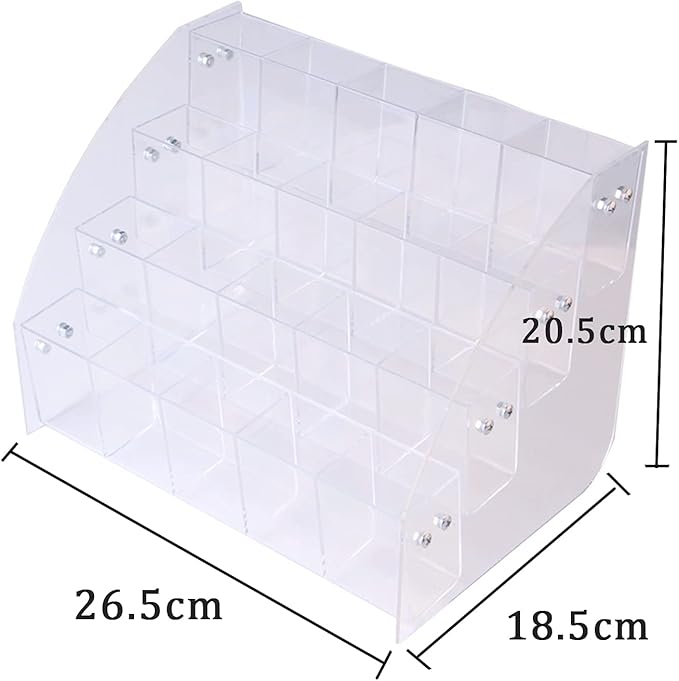 Clear Acrylic Pen Holder Stationery Store Storage Brush Case Clear Display Stand Desktop Writing Pot Writing Pencil Organiser