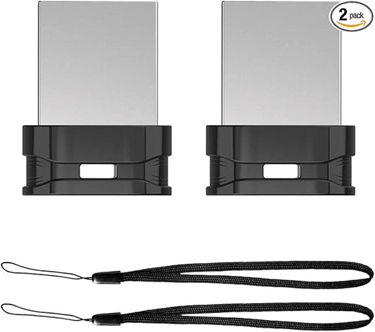 K&ZZ 32GB USB 3.0 Mini Flash Drive 2 Pack Plug and Play Thumb Drive USB Storage Expansion for Laptop, Tablet, Smart TV, Car Audio System