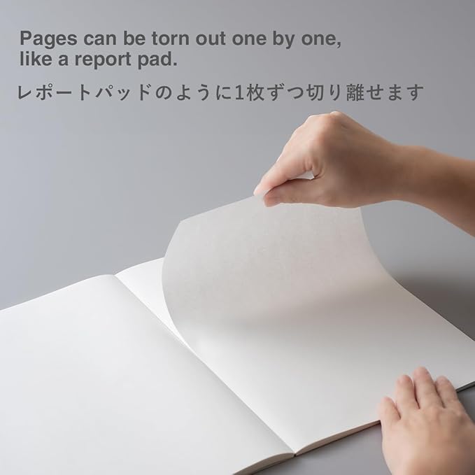 MARK'STYLE EDiT Designed for Clear Thinking, Thin, Lightweight, and Smooth to Write On” — 160-Page Notebook (A4 (Blank))