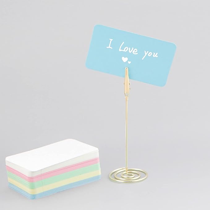 VANRA 300PCS Small Blank Index Cards 3.5x2 inches Note Cards Study Flash Cards, Word Message Gift DIY Cards Kraft Paper Tags (Assorted Colors Light, 300/Pack)