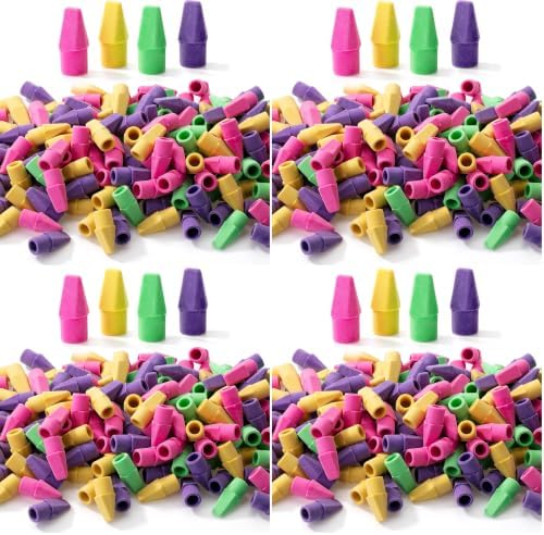 Mr. Pen- Pencil Erasers Toppers, 2000 Pack, Vibrant Colors