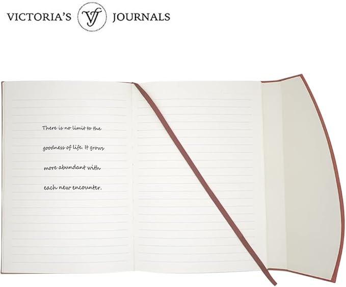 VICTORIA'S JOURNALS Magnet Journal, Carving Vintage Notebook Faux Leather Hard Cover Personal Diary Lined Pages Ribbon Bookmark, 8'' x 5.7''
