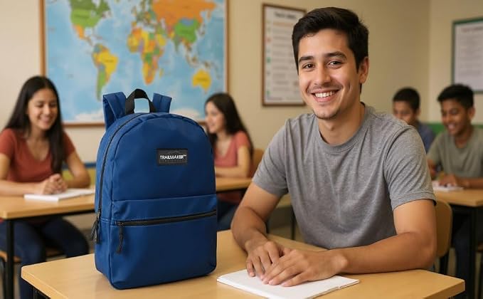 Trail maker 24 Pack Classic 17 Inch Backpacks in Bulk Wholesale Back Packs for Boys and Girls