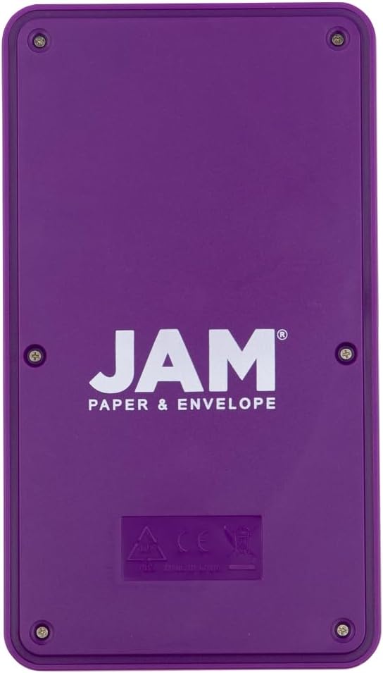 JAM PAPER Desktop Calculator - 10 Digit LCD Display - 3 3/4 x 6 3/4 Inches - Purple - Sold Individually