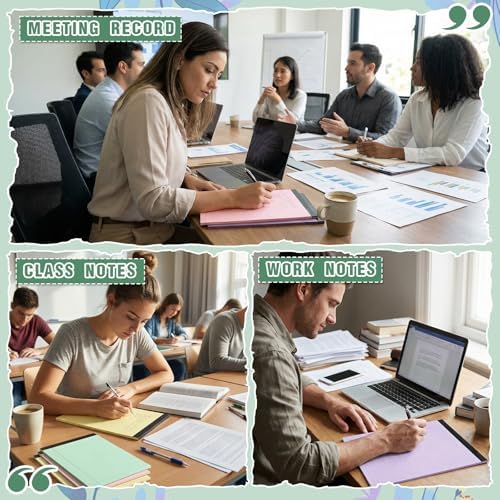 Fuutreo 8 Pcs Legal Pads 8.5 x 11 Colored Note Pads, Childlike Color