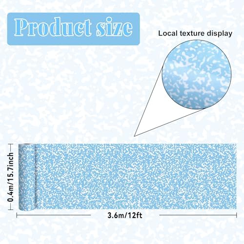 Blue Composition Bulletin Board Roll Non-Woven Fabric Poster 15.7" x 12ft