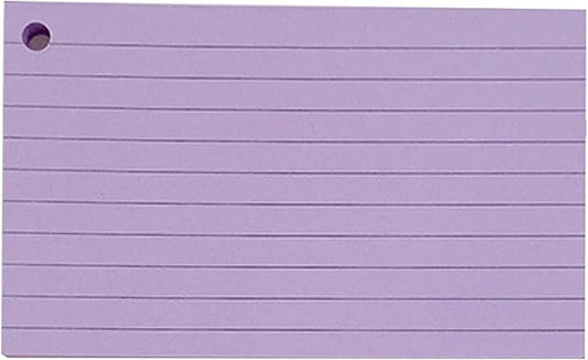 Lined Indexes Cards Flashcards Presentation Studying Note Blanks Revisions for Home and School Lined Indexes with Binding Rings
