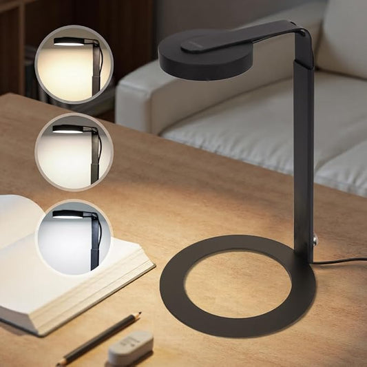 LED Desk Lamp with Magnetic Head – 3 Modes & USB Timer, Stepless Dimming, Full Spectrum Light for Terrariums, Plants, Bonsai, or Minimalist Ambient Lighting for Bedroom, Office, Workspace