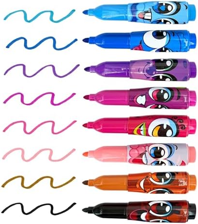 Scentos Jumbo Scented Markers for Kids, 16 Pack Fruit Scented Washable Marker, 16 Colors and Scents. Non Toxic, Chunky Design for Little Hands, Back to School Supplies, Classroom Must Have
