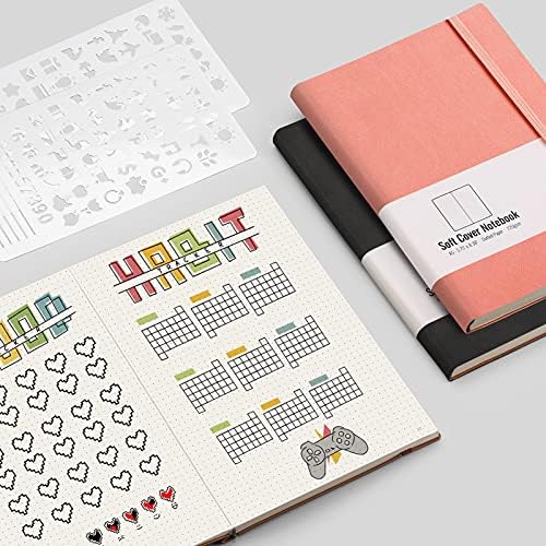 AHGXG Dotted Journal Notebook, 320 Pages, 120GSM, A5 (5.7'' × 8.3'')