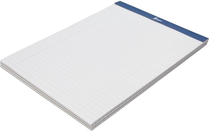 Royce Leather Executive Lined Refill Writing Pads for Portfolios (4-pack)
