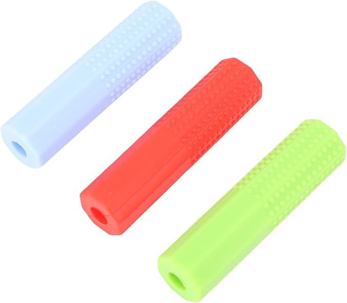 ciciglow 3 Pcs Pencil Weights Silicone Writing Grip Aid Handwriting Aid for Kids with Comfortable 3 Colors, for Teachers as Educational Tools or Classroom