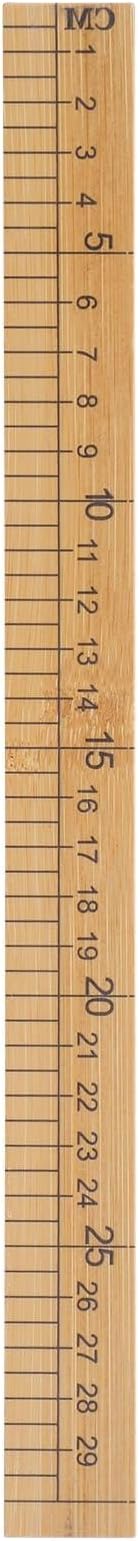 Wooden Ruler 12Inch 24Inch Double-Sided Scale Rulers Wood Measuring Ruler Inches Centimeter Metric Ruler for Students