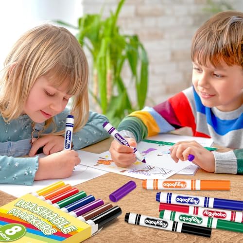 288 Count Washable Markers Bulk, 36 Packs, 8 Colors, School Supplies